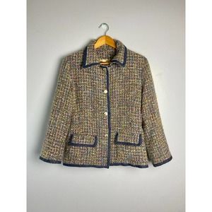 Firuze San Francisco Tweed Jacket Women's Medium Wool blend